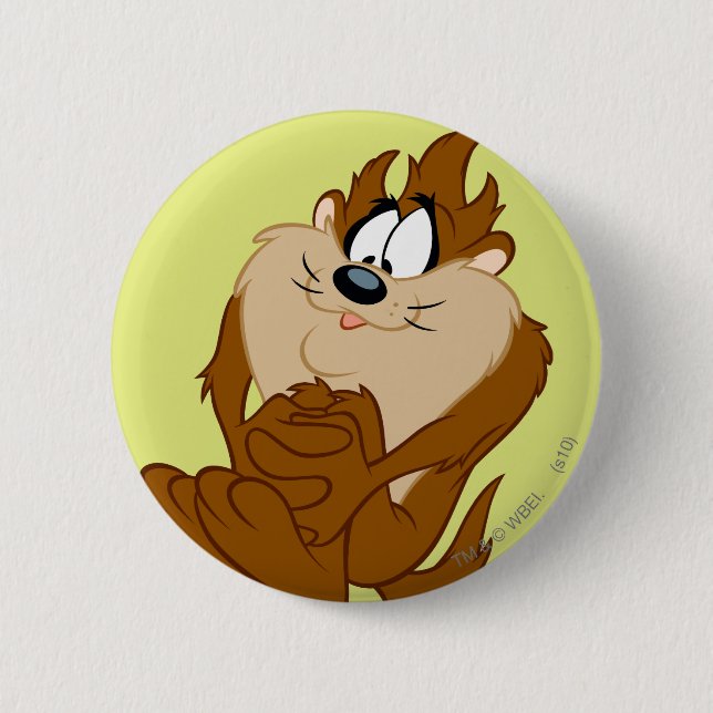 TAZ™ posing 4 6 Cm Round Badge (Front)