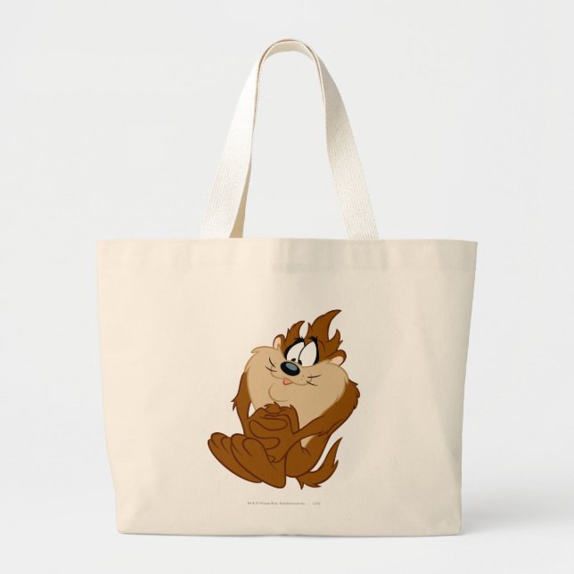 TAZ™ posing 4 Large Tote Bag (Front)