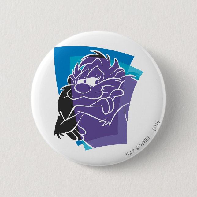 TAZ™ Smug 6 Cm Round Badge (Front)