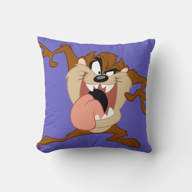 TAZ™ | Sticking His Tongue Out Cushion (Front)