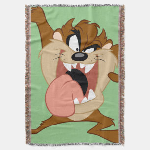 TAZ™   Sticking His Tongue Out Throw Blanket