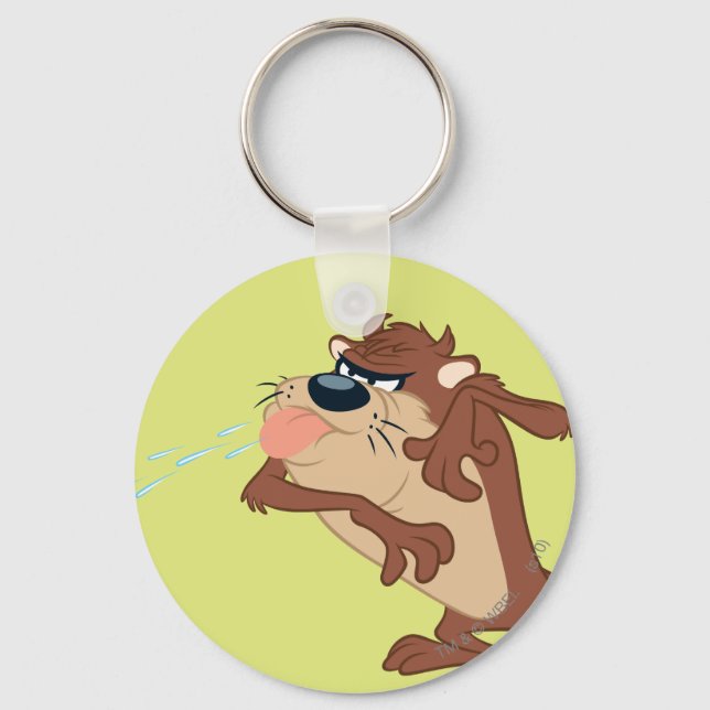 TAZ™ sticking out his tongue Key Ring (Front)