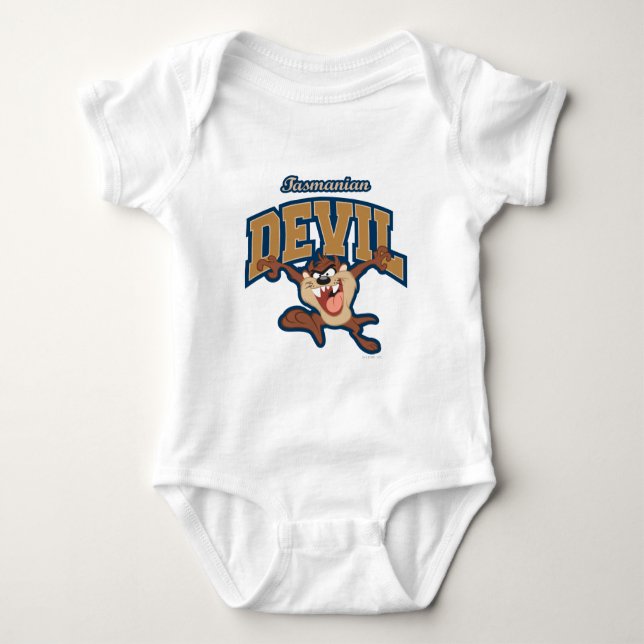 TAZ™ Tasmanian Devil Patch Baby Bodysuit (Front)