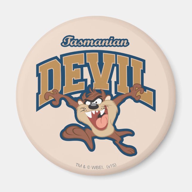 TAZ™ Tasmanian Devil Patch Magnet (Front)