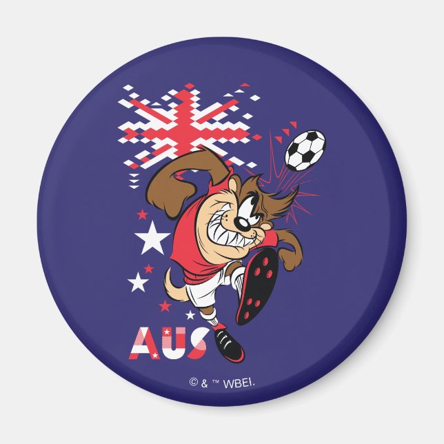 TAZ™ Team Australia Soccer Graphic Magnet (Front)