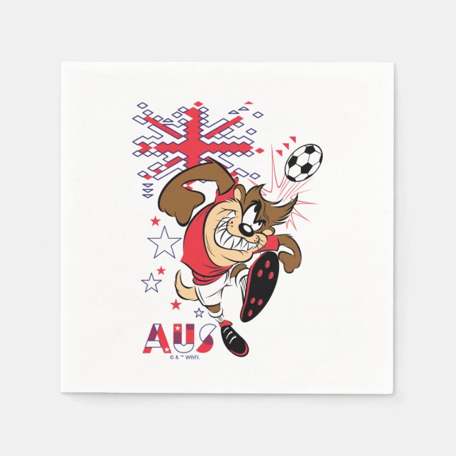 TAZ™ Team Australia Soccer Graphic Napkin (Front)
