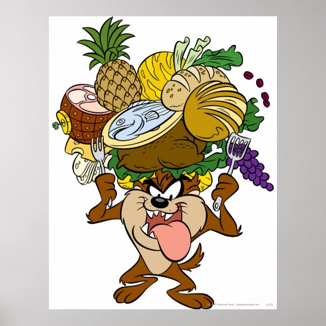 TAZ™ Thanksgiving Feast B/W 2 Poster (Front)