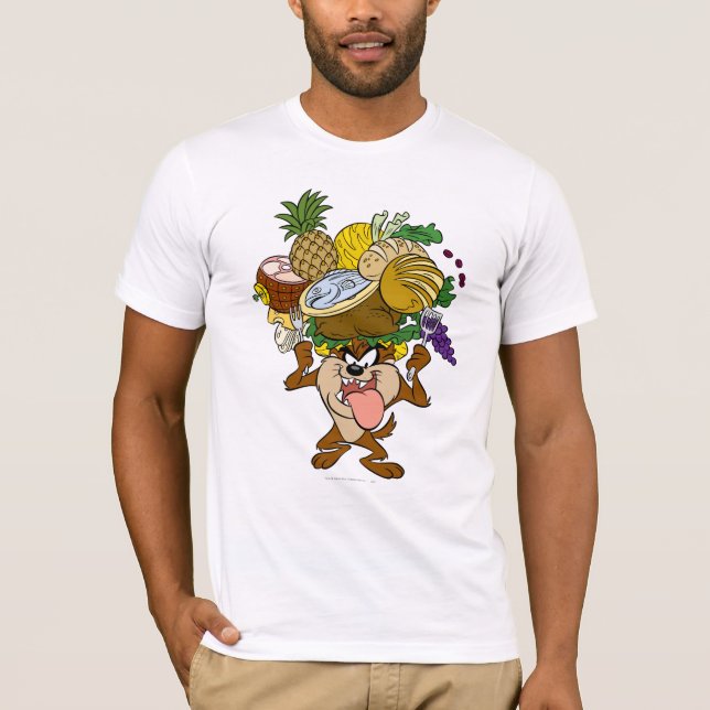 TAZ™ Thanksgiving Feast B/W 2 T-Shirt (Front)