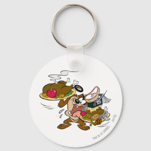 TAZ™ Thanksgiving Plates Key Ring