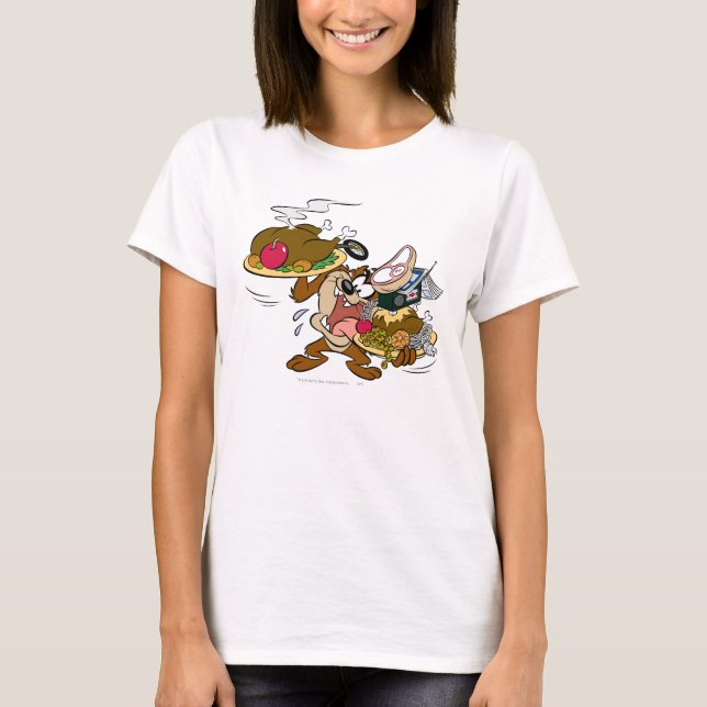TAZ™ Thanksgiving Plates T-Shirt (Front)