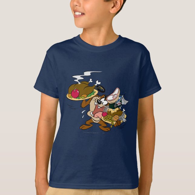 TAZ™ Thanksgiving Plates T-Shirt (Front)