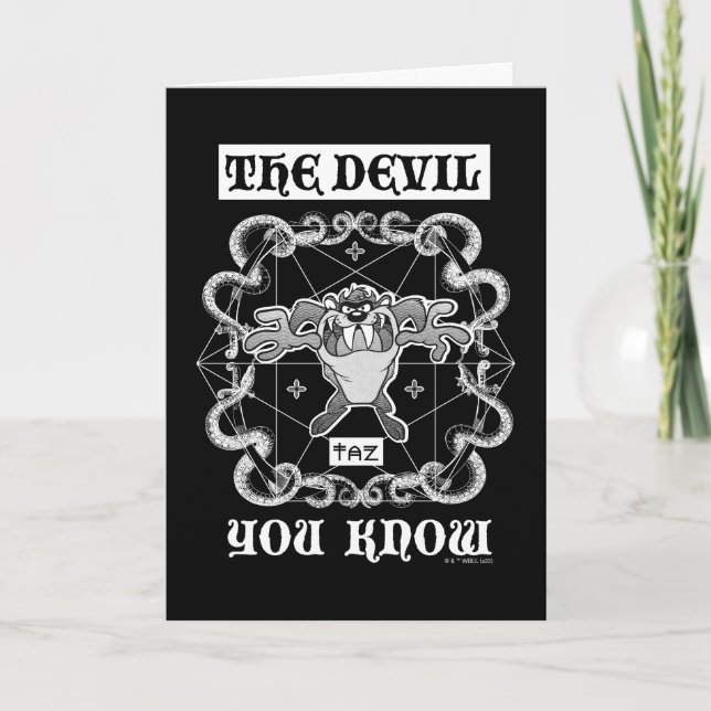 TAZ™ The Devil You Know Card (Front)