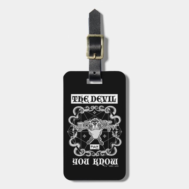 TAZ™ The Devil You Know Luggage Tag (Front Vertical)