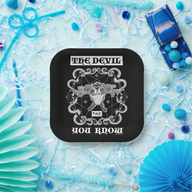 TAZ™ The Devil You Know Paper Plate (Party)