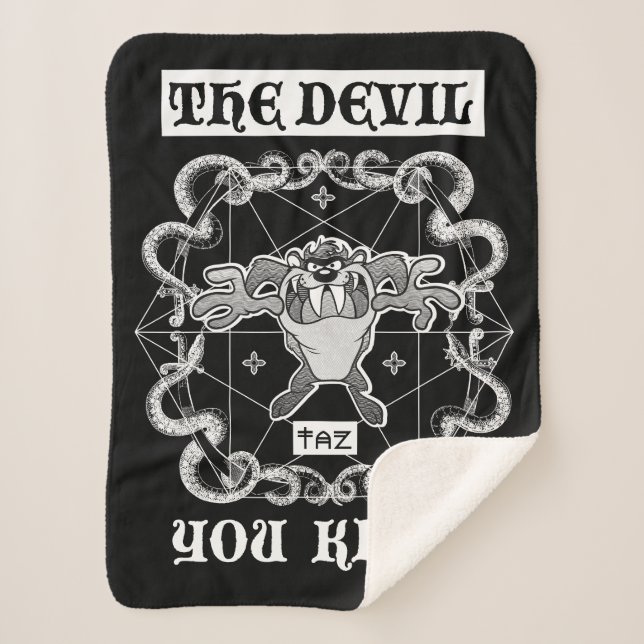 TAZ™ The Devil You Know Sherpa Blanket (Front)