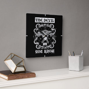 TAZ™ The Devil You Know Square Wall Clock
