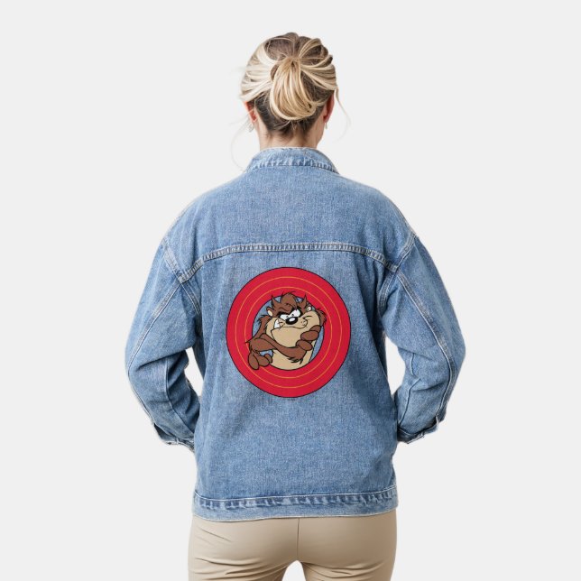 TAZ™ Through LOONEY TUNES™ Circles Denim Jacket (Model)