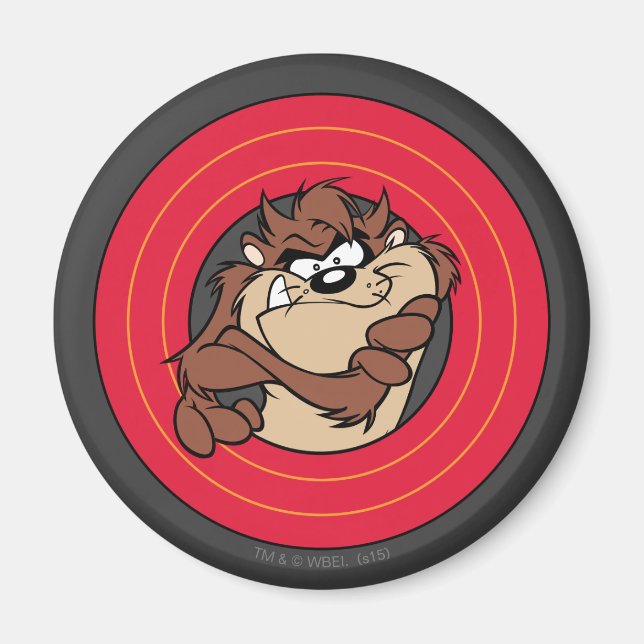 TAZ™ Through LOONEY TUNES™ Circles Magnet (Front)