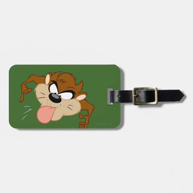 TAZ™ Tongue Out Luggage Tag (Front Horizontal)