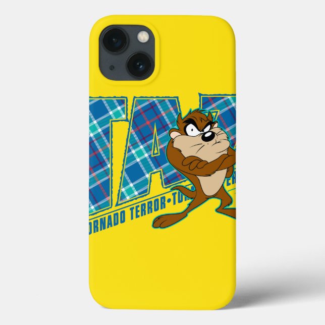 TAZ™ Tornado Terror Plaid Case-Mate iPhone Case (Back)