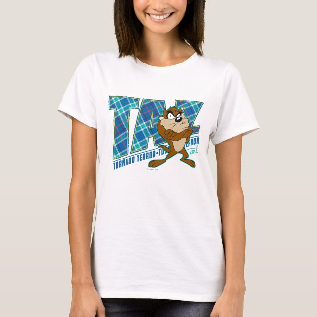 TAZ™ Tornado Terror Plaid T-Shirt (Front)