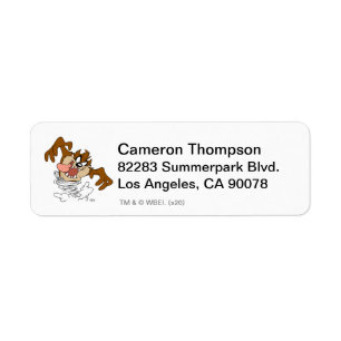 TAZ™ Whirling Tornado Return Address Label