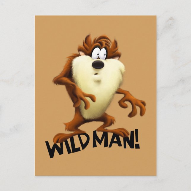 TAZ™- Wild Man Postcard (Front)