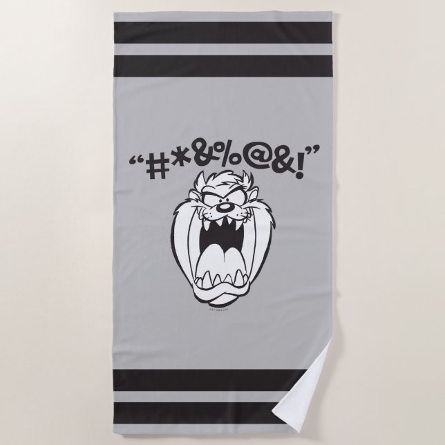 TAZ™ Yelling Expletives Beach Towel (Front)