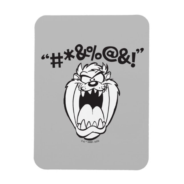 TAZ™ Yelling Expletives Magnet (Vertical)