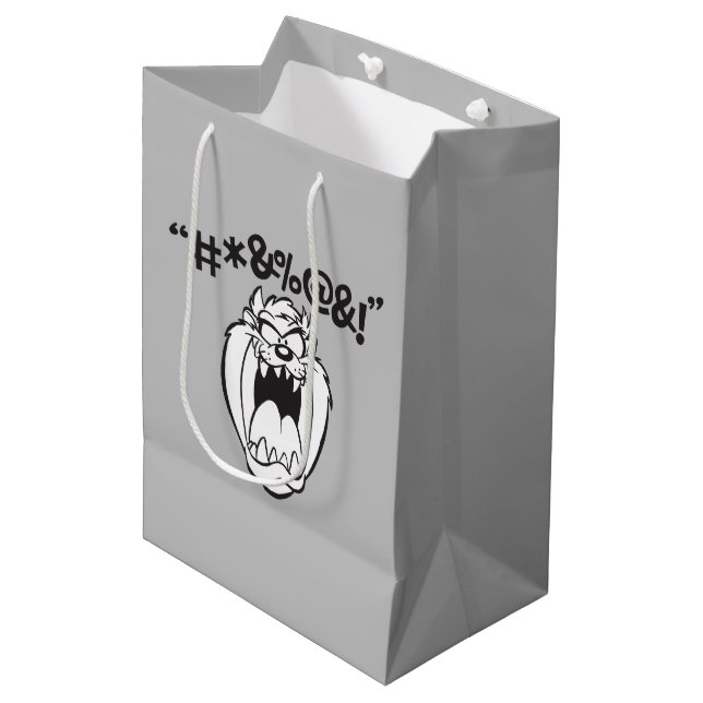 TAZ™ Yelling Expletives Medium Gift Bag (Front Angled)