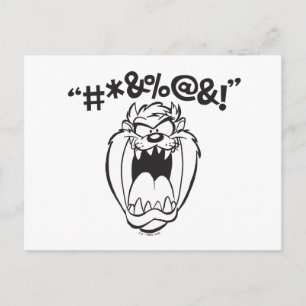 TAZ™ Yelling Expletives Postcard