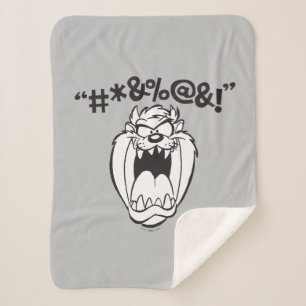 TAZ™ Yelling Expletives Sherpa Blanket
