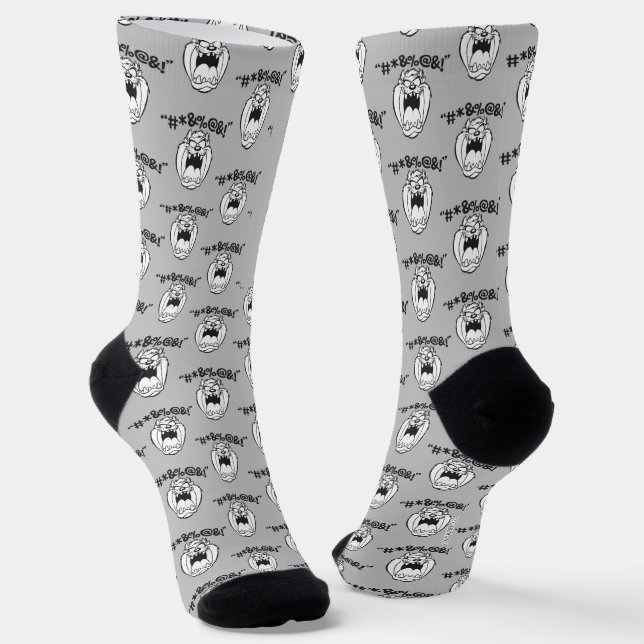 TAZ™ Yelling Expletives Socks (Angled)