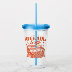taza acrylic tumbler