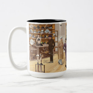 Taza Bicolor Autumn - Winter Fashion, 1934 Two-Tone Coffee Mug