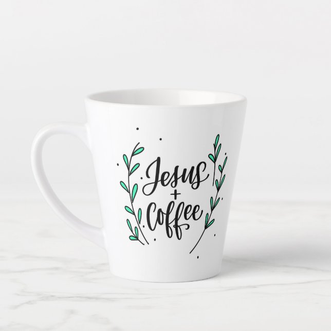 Taza cristiana café Jesus + coffe mug  (Left)