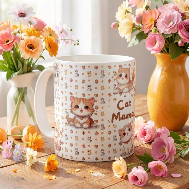 Taza de café Cat Mama Coffee Mug (Creator Uploaded)