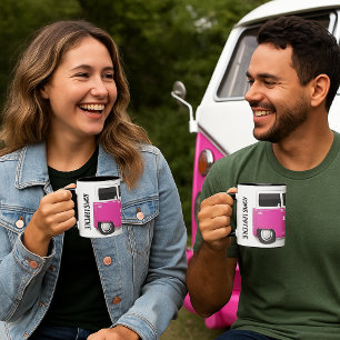 Taza Kombi Rosa Retro - Female Vintage Design pa Mug