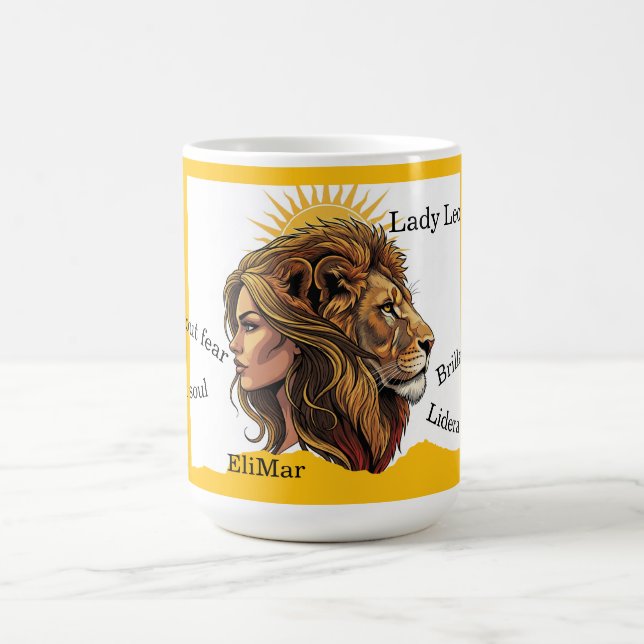 Taza Lady Leo León Zodíaco Coffee Mug (Center)