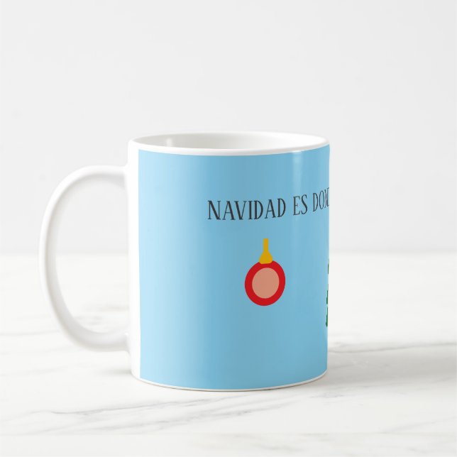 Taza Navideña Coffee Mug (Left)