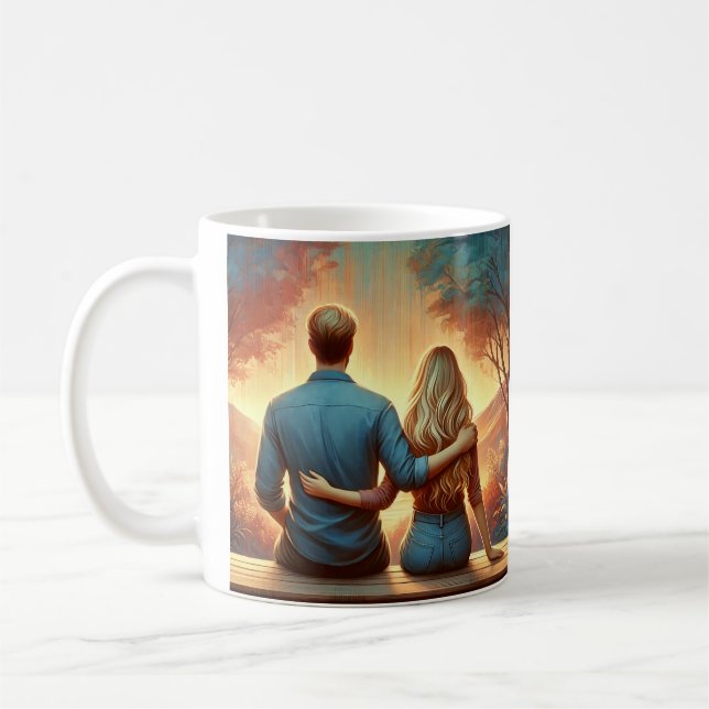 Taza Padre and Daughter Coffee Mug (Left)