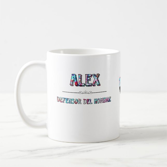 Taza personalizada Alex y su significado Coffee Mug (Left)