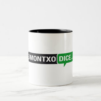 Taza Simontxo dice... Two-Tone Coffee Mug
