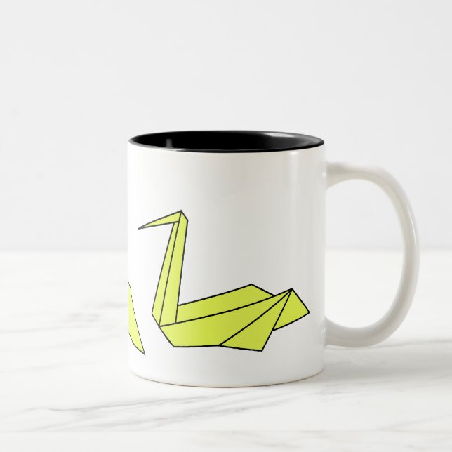 tazaorigami2 Two-Tone coffee mug (Right)