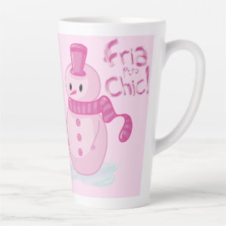 Tazas para café latte con muñeco de nieve mug