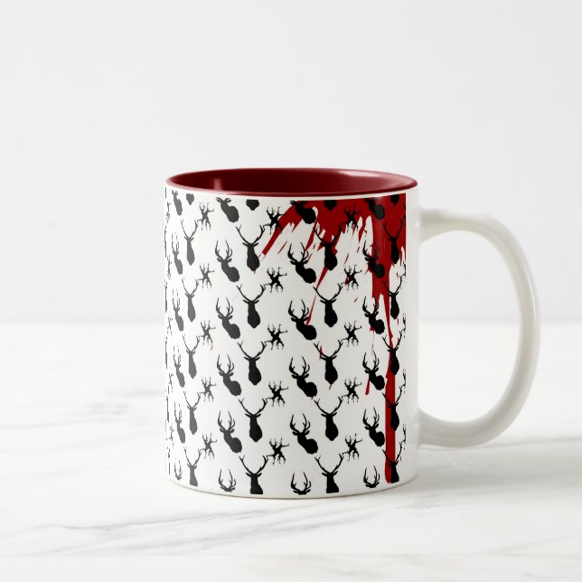 tazasangretaxidermia Two-Tone coffee mug (Right)
