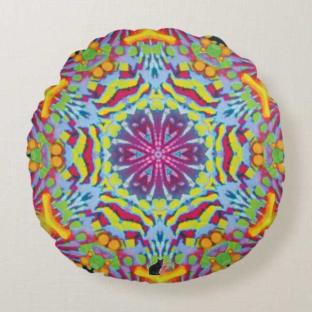 Tazmania Kaleidoscope  Round Cushion (Front)