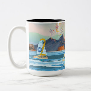 Tazza commemorativa scudetto Napoli 2023 Two-Tone Coffee Mug