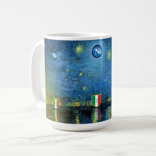 Tazza da latte commemorativa scudetto Napoli  Coffee Mug (Front Left)