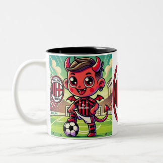 Tazza Milan calcio  Two-Tone Coffee Mug